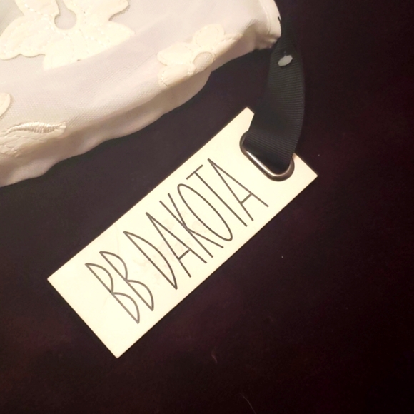 BB Dakota Sheer Floral Off-White Fit & Flare Summer Cocktail Tank Mini Dress - Picture 4 of 7